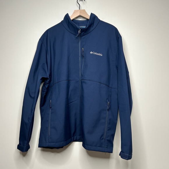 Columbia Other - Columbia Sportswear Ascender Softshell Jacket Size 3X Navy Blue